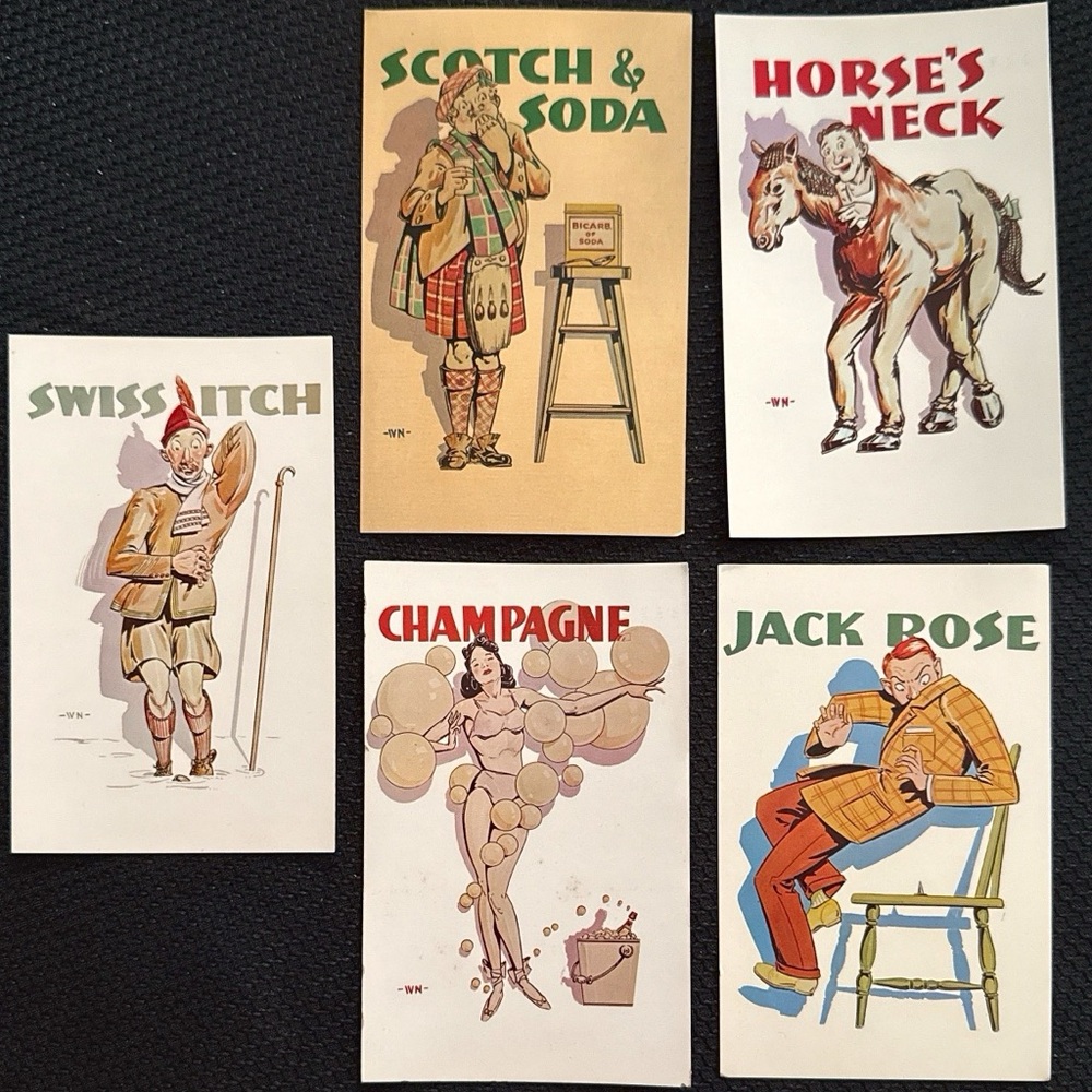 Vintage Style Beverage Art Prints